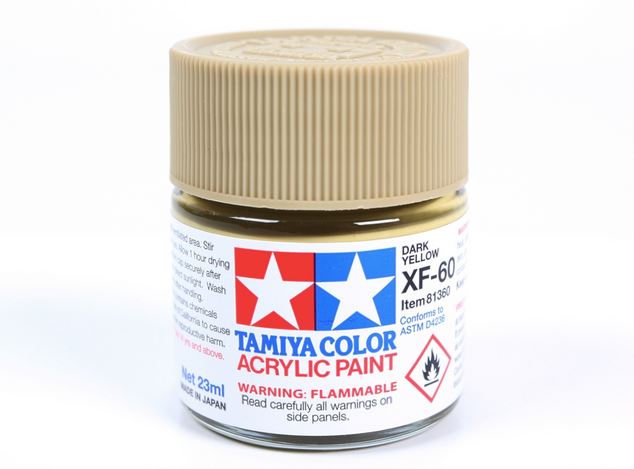 TAMIYA XF-60 Flat Dark Yellow (Bote Grande 23ml)