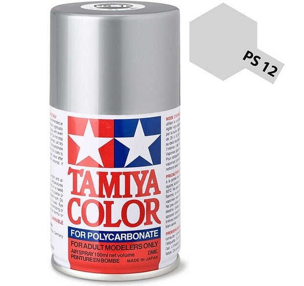 TAMIYA Color Spray PS12 Silver Spray Metallic