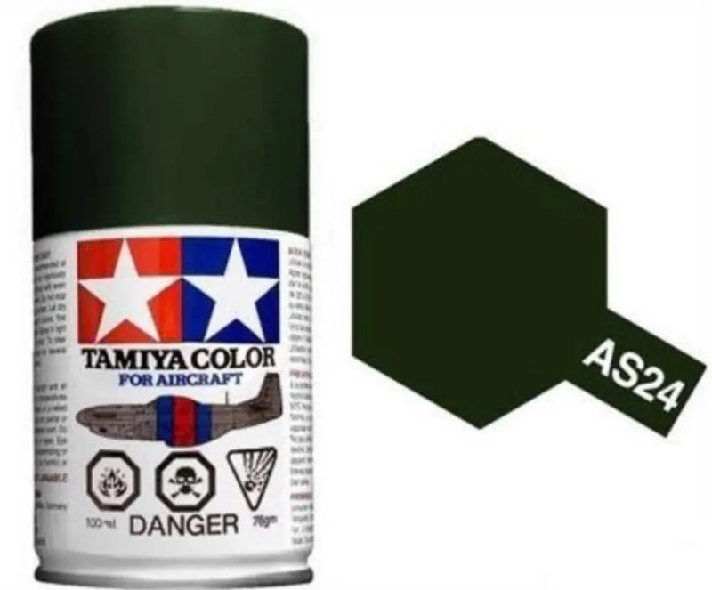 TAMIYA Color Spray AS-24 Dark Green (Luftwaffe)