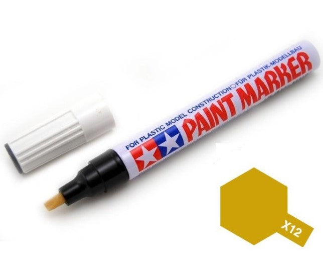 TAMIYA Paint Marker: X-12 Gold Leaf