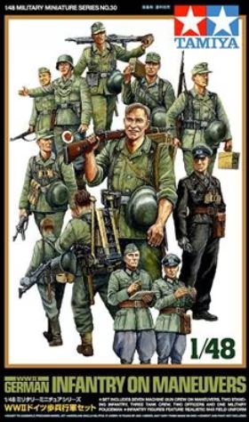 TAMIYA (1/48) WWII German Infantry on Manuevers