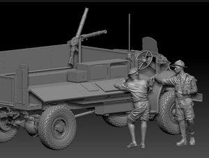 THUNDER MODEL (1/35) CMP in LRDG service LRDG F30 Wireless Truck - Limited BONUS Edition