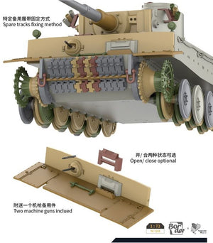 BORDER MODEL (1/72) Tiger I Early Das Reich Division (Battle of Kursk)