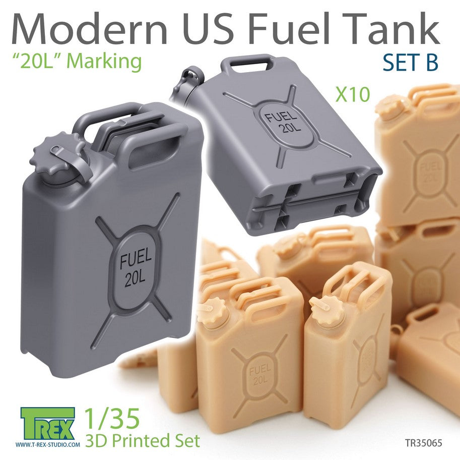 T-REX (1/35) Modern US Fuel Tank Set B "20L" Marking