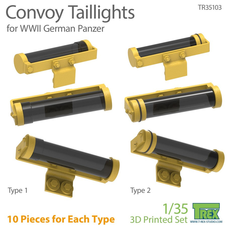 T-REX (1/35) Convoy Taillights for WWII German Panzer
