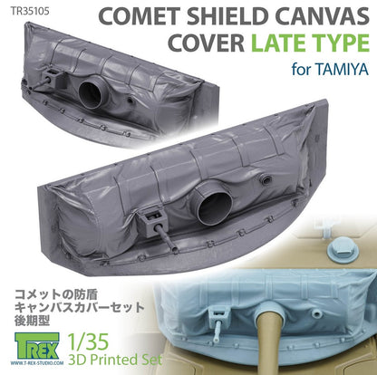 T-REX (1/35) Comet Shield Canvas Cover Late Type pour TAMIYA
