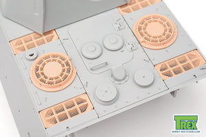 T-REX (1/35) Cooling Air Intake/Exhaust Armor Guards w/Mesh for Panther G Early/Mid Pattern B