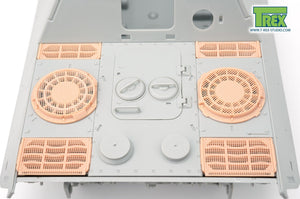 T-REX (1/35) Protezioni corazzate per presa d'aria/scarico raffreddamento con rete per Jagdpanther G1