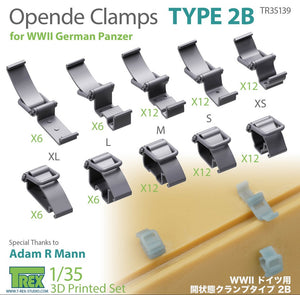 T-REX (1/35) Opened Clamps Type 2B for WWII German Panzer
