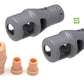 T-REX (1/35) Muzzle Brake for 88mm KwK/Pak Late Type 2 (4 Pieces)