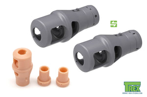 T-REX (1/35) Muzzle Brake for 88mm KwK/Pak Late Type 2 (4 Pieces)
