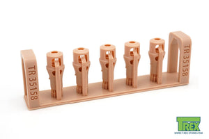 T-REX (1/35) 75mm Gun Muzzle Brake for Panther Ausf.D/A (5 Pieces)