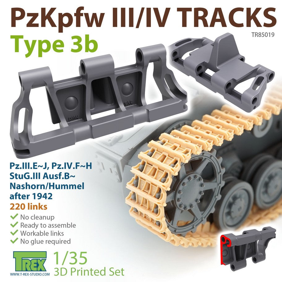 T-REX (1/35) PzKpfw.III/IV Tracks Type 3b