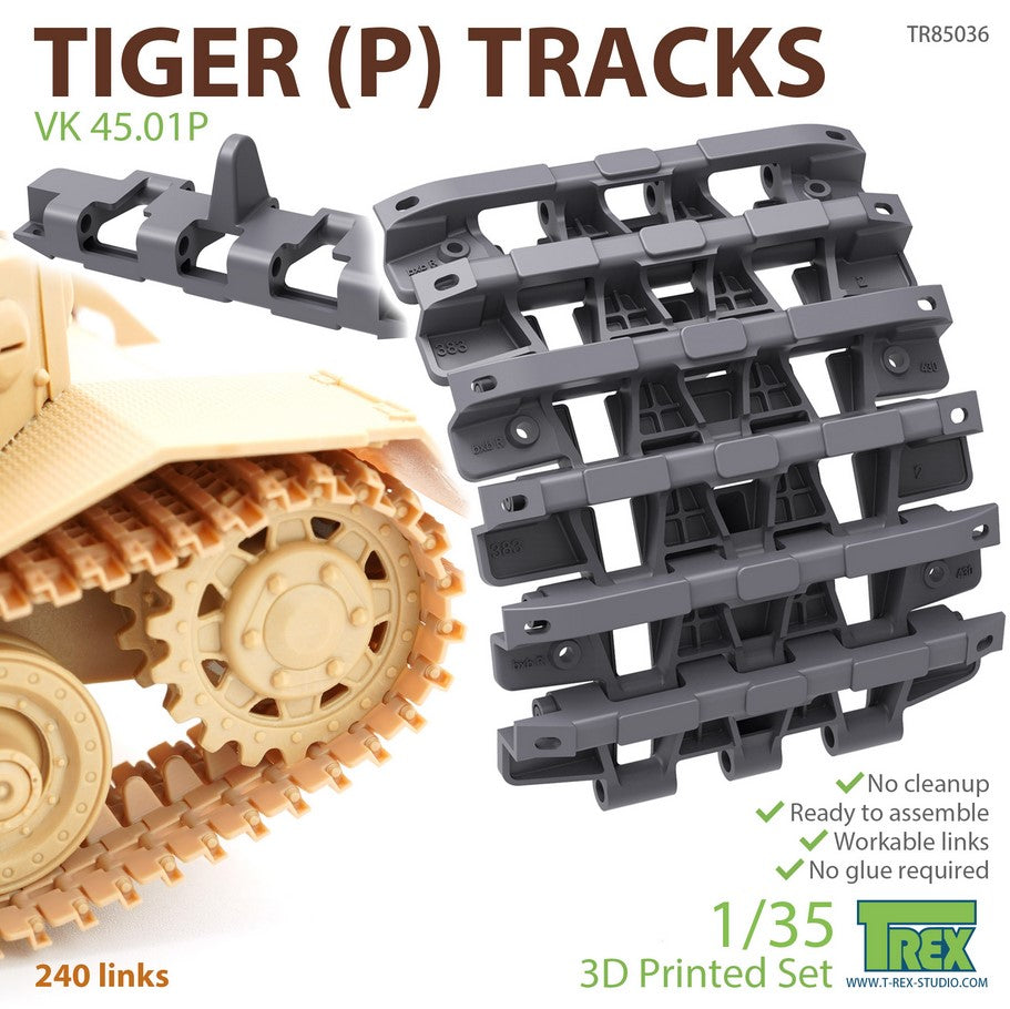 T-REX (1/35) Tiger(P) Tracks for VK 45. 01P
