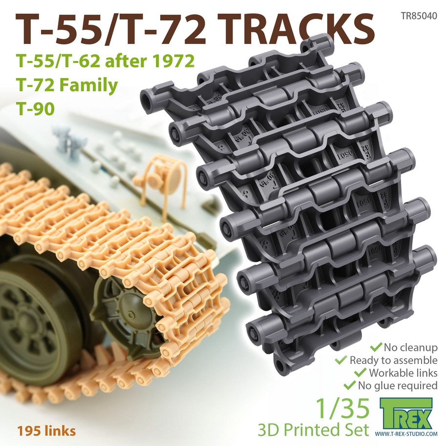 T-REX (1/35) T-55/T72 Tracks for T-55/62 after 1972, T-72 Family, T-90