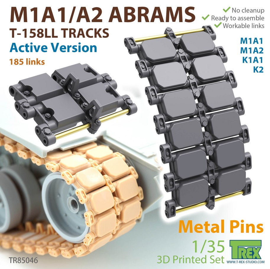 T-REX (1/35) M1A1/A2 Abrams T-158LL Tracks Active Version