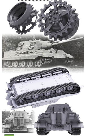 T-REX (1/35) Jagdtiger Tracks for Chassis No.305003 w/ Sprockets