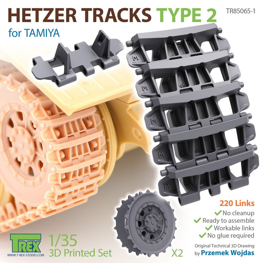 T-REX (1/35) Hetzer Tracks Type 2 for TAMIYA