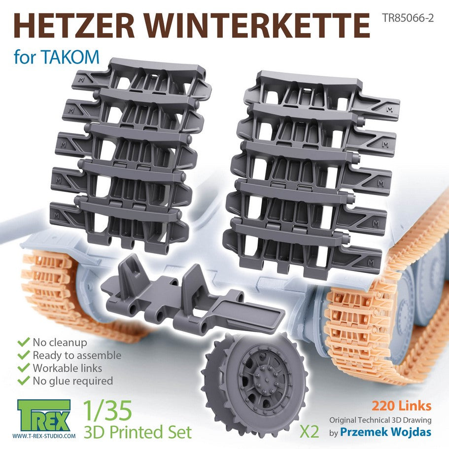 T-REX (1/35) Hetzer Winterkette for TAKOM