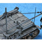 Detalle grúa de la maqueta del Bergepanzer IV en escala 1:35 de Trumpeter referencia 0083