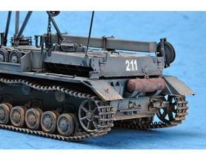 Detalle trasero de la maqueta del Bergepanzer IV en escala 1:35 de Trumpeter referencia 0083
