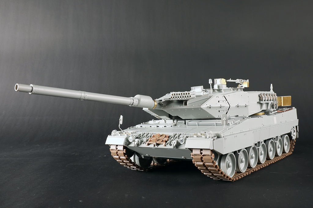 Foto de la maqueta del carro de combate Leopard 2A6 en escala 1:16 de Trumpeter referencia 00966