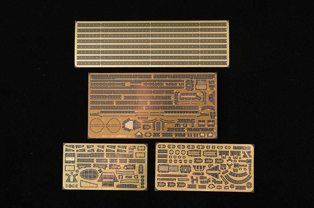 Fotograbados de la maqueta del acorazado alemán Scharnhost en escala 1:350 de Trumpeter referencia 05361