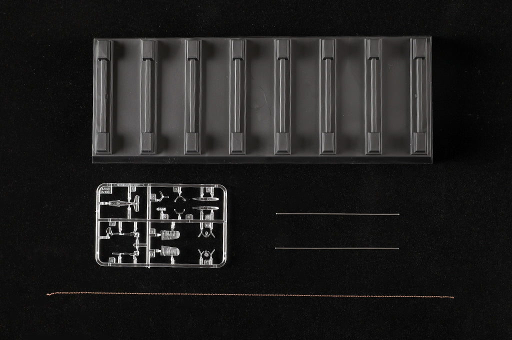 Piezas 6 de la maqueta del acorazado alemán Scharnhost en escala 1:350 de Trumpeter referencia 05361