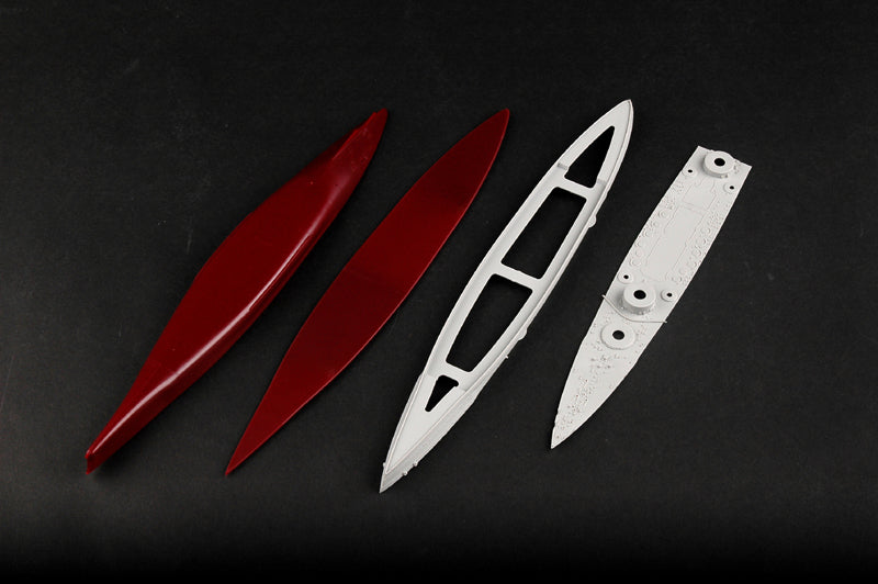 Piezas 1 de la maqueta del acorazado italiano Vitorio Veneto en 1940 en escala 1:700 de Trumpeter referencia 05779