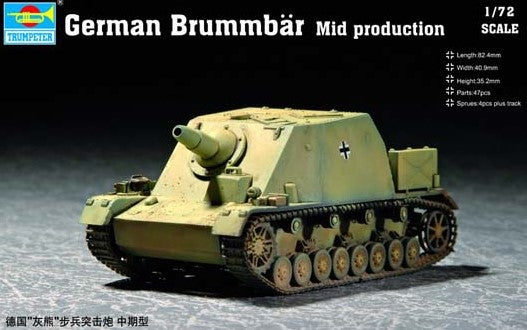 TRUMPETER (1/72) German Brummbär Mid production