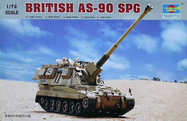 TRUMPETER (1/72) British AS-90 SPG