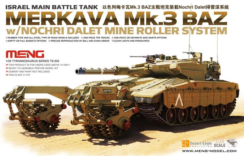 MENG (1/35) Israel Main Battle Tank Merkava Mk.3 BAZ w/Nochri Dalet Mine Roller System
