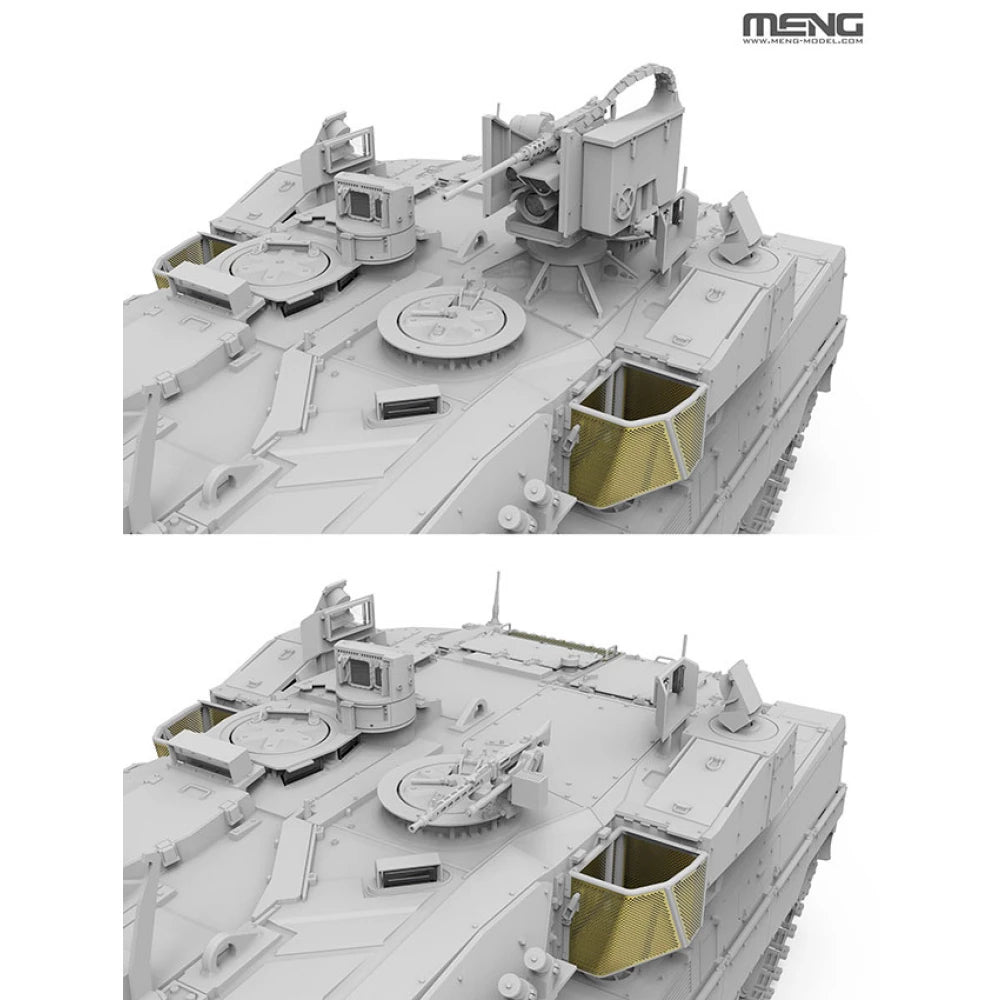 Configuraciones de la MG de la maqueta del carro de combate alemán Leopard A28 en escala 1:35 de Meng referencia TS-57