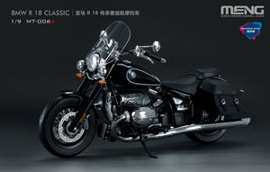 Foto lateral izquierda de la maqueta de la moto BMW R18 Classic en escala 1:9 precoloreada de Meng referencia MT-006S