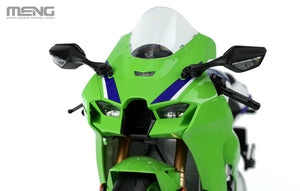 Frontal de la maqueta de la moto Kawasaki ZX-10R Ninja en escala 1:9 prepintada de Meng referencia TS-007s