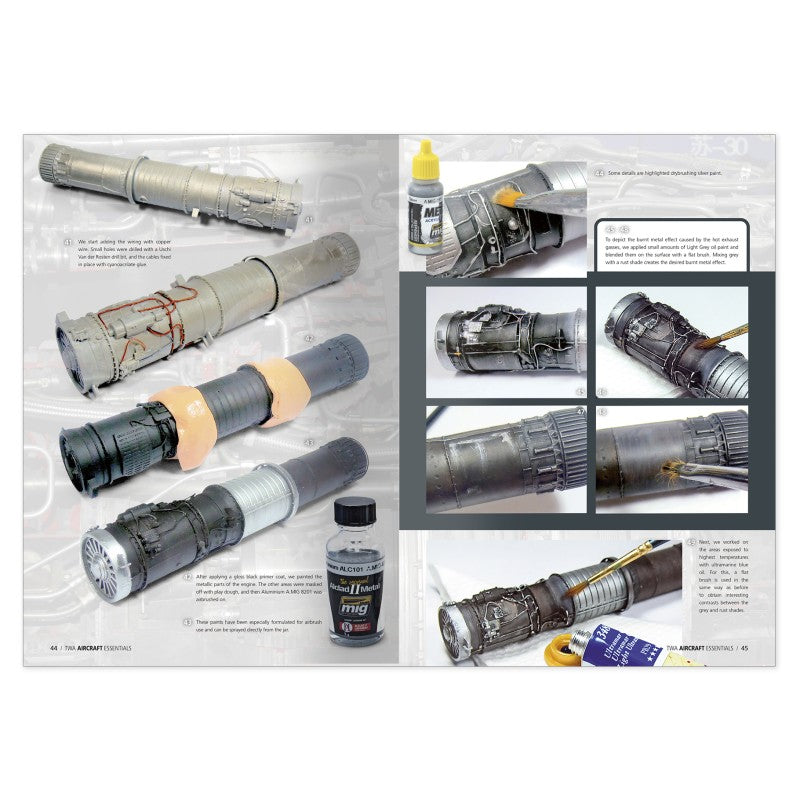 Página 44 del libro The Weathering Aircraft Essentials de AMMO referencia 6324