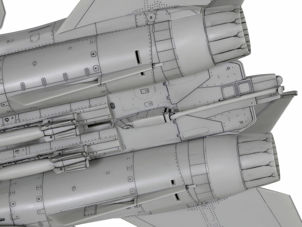 Detalle de las turbinas de la maqueta del caza F-14 D Tomcat en escala 1:72 de Tamiya referencia 60795
