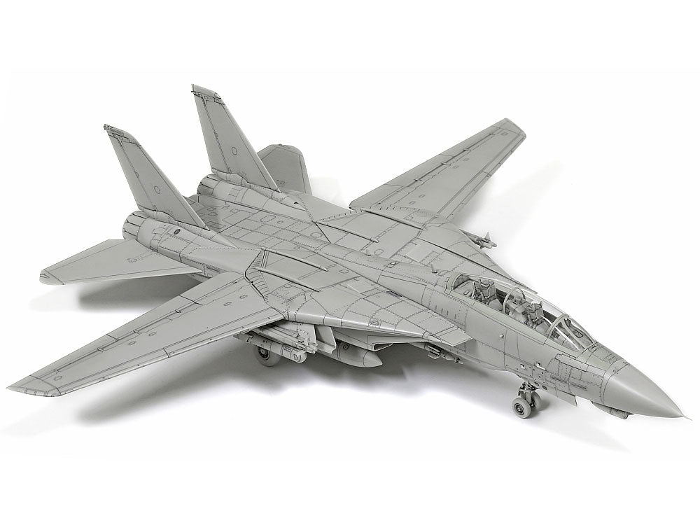 Foto sin pintar de la maqueta del caza F-14 D Tomcat en escala 1:72 de Tamiya referencia 60795