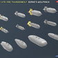 Detalle de las distintas bombas y depósitos de combustible que se incluyen para la maqueta del P-47D-11RE Razorback Advanced Kit en escala 1:48 de Miniart referencia 48034