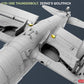 Detalle de los pozos de los trenes de aterrizaje de la maqueta del P-47D-11RE Razorback Advanced Kit en escala 1:48 de Miniart referencia 48034