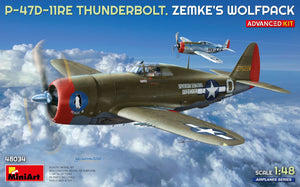 Foto de la portada de la maqueta del P-47D-11RE Razorback Advanced Kit en escala 1:48 de Miniart referencia 48034