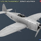 Vista de perfil derecho de la maqueta del P-47D-11RE Razorback Advanced Kit en escala 1:48 de Miniart referencia 48034