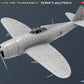 Vista de perfil izquierdo de la maqueta del P-47D-11RE Razorback Advanced Kit en escala 1:48 de Miniart referencia 48034