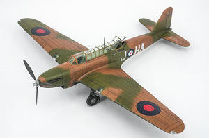 Foto frontal de la maqueta del avión británico Fairey Battle Mk.I en escala 1:48 de Trumpeter referencia 05831