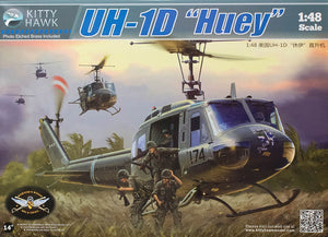Maqueta del helicoptero UH-1D en escala 1:48 de Kitty Hawk referencia 80154