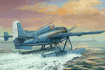 Portada de la caja de la maqueta del caza con flotadores del F4F-3S Wildcatfish en escala 1:48 de Hobby Boss referencia 81729
