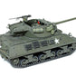 Vista lateral trasera de la maqueta del cazacarros norteamericano M36 en escala 1:35 de Tamiya referencia 35390