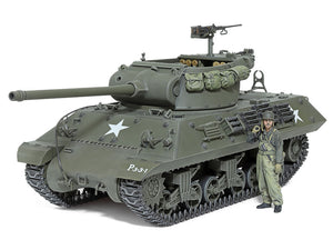 Foto de la maqueta del cazacarros norteamericano M36 en escala 1:35 de Tamiya referencia 35390