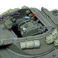 Detalle del interior de la torrreta de la maqueta del cazacarros norteamericano M36 en escala 1:35 de Tamiya referencia 35390