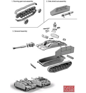 PLASTIC SOLDIER (15mm)Easy Assembly German Stug III F8/G Assault Gun